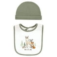 thumbnail image 3 of Set de babero y gorra de algodón Hudson Baby Forest Animals, talla única, 3 of 5