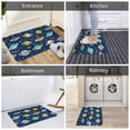 thumbnail image 5 of Gukieu Planets and Stars Print Dust-proof Floor Mats, Water-absorbent and Non-slip Flannel Door Mats 16x24in, Home Decoration Suitable for Kitchen, Bathroom, Garage, 5 of 7