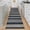 Navy, variant on Large Easy Jute Dining Room Rugs 9x12 Modern Striped Bedroom Carpet, Non Slip Non Shed Indoor Outdoor Rug, Foldable Neutral Floor Carpet, Easy Cleaning, for Kitchen, Deck, Garden, Jute Brown