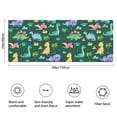 thumbnail image 3 of Green Dinosaurs Palms Volcanoes Pattern Bathroom Rugs Mat,Non Slip Microfiber Bathroom Rug,Rubber Backing,Soft Bathroom Mats for Bathroom Floor,Tub and Shower,60x24in(150x60cm), 3 of 5