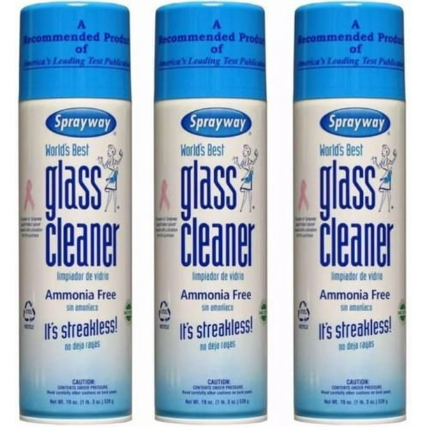 Sprayway Glass Cleaner Pack of 3 Cans