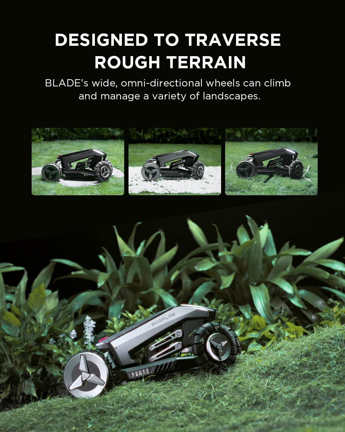 Robot lawn mower rough terrain sales
