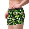 thumbnail image 2 of Fuzoiu Soccer1 Print Men's Ultra Breathable Underwear,No Riding Up Boxer Briefs with ComfortFlexible Waistband-Small, 2 of 5