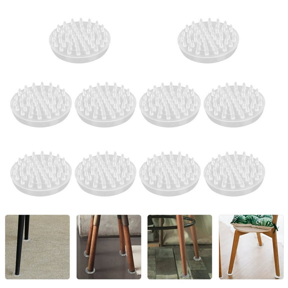 Supvox Nonslip Furniture Pads Plastic Waterproof Floor Protection Office Use 10Pack