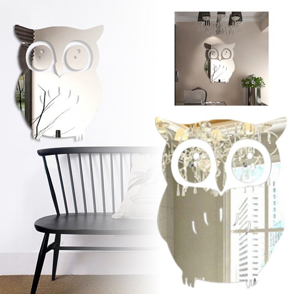 TIELUTT Stunning Acrylic Wall Art Owl for Living Room And Bedroom Stylish Owl Hot for Chandelier Ornament Car Clear Wall Hanging Vase Beard Christmas Decorations Christmas Garland Decorations