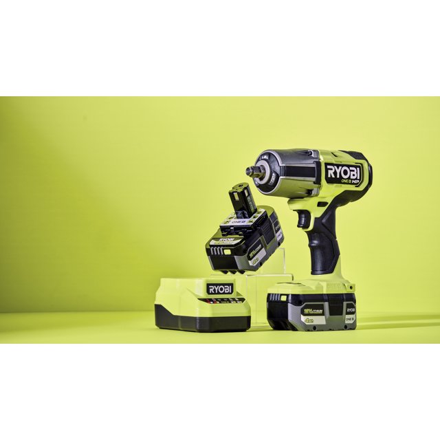 Ryobi PBLIW01K2 18V, Clé à Chocs Sans Fil 1/2 Pouces, 4 Vitesses