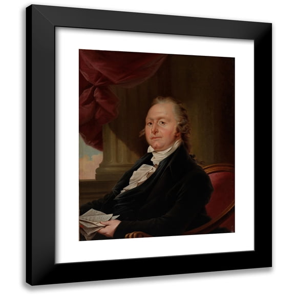 Christian Gullager 12x14 Black Modern Framed Museum Art Print Titled - Joseph Ball (1798 -1805)