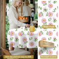 thumbnail image 5 of Pioneer Flower Floral Print Pattern Round Tablecloth 60 X 60 Inch, Wrinkle Resistant Wipeable Table Cloth for Kitchen Dining Picnic Patio Party, 5 of 6
