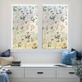 thumbnail image 4 of Window Privacy Film Floral Rainbow Decorative Stickers, Static Stained Glass Cling, Removable Cover for Home Heat Control Anti-UV, Car Sunroof Vinyl Decals,47"x18"(E), 4 of 5