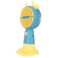 thumbnail image 1 of Ventilador de mano manos libres 7 aspas diseño de pluma biónica ventilador de bolsillo rejilla de seguridad recargable por USB con orificio para cordón para el verano ANGGREK  Otros, 1 of 8