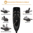 thumbnail image 4 of OUINCH Oversized Dual Motor Power Lift Recliner for Elderly, Extended Footrest, Large Infinite Position Lay Flat Chair for Living Room with Massage & Heat, Lumbar Pillow, USB & Type-C Ports, Gray, 4 of 8