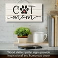 thumbnail image 2 of CounterArt "Cat Mom" Decorative Slatted Pallet Wood Sign 12" by 6", 2 of 7