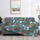 thumbnail image 2 of Fotbe cute Skull organ Manta de Franela con Estampado, Manta Ultrasuave para Cama, Sofá, Auto, Hipoalergénica y Antibolitas-50"x40", 2 of 6