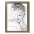 thumbnail image 2 of ArtToFrames 15" x 20" Aged White Gold Picture Frame, 15x20 inch Silver Wood Poster Frame (WOM-2036),  Pack, 2 of 7