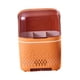 thumbnail image 2 of Organizador de cubiertos, estante colgante, estante para vajilla, organizador multiusos con protección contra el polvo. naranja, 2 of 9