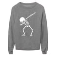 thumbnail image 4 of Sudadera con capucha de Halloween de manga larga informal suelta con estampado de cuello redondo para mujer Pompotops gfhjh3446, 4 of 4