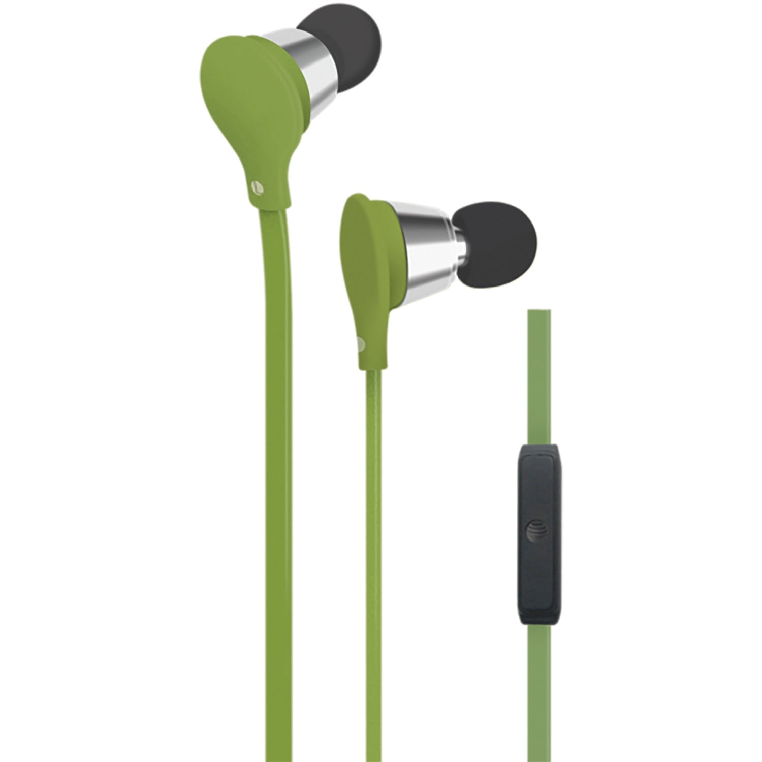 AT&T EBM01GREEN Jive NoiseIsolating Earbuds with Microphone (Green