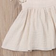 thumbnail image 4 of Franhais Baby Girl Summer Sleeveless Dress Flare Sleeve Lace Patchwork V Back Tutu Sundress Solid Color Square Collar Princess Clothes, 4 of 5