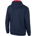 thumbnail image 3 of Men's Colosseum Navy UConn Huskies Half-Zip Hoodie, 3 of 3
