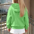 thumbnail image 3 of fatyb Zip up Hoodies for Girls Long Sleeve Hooded Jacket Kids Cute Bow Print Sweatshirt with Pockets, 3 of 7