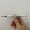 thumbnail image 1 of Paquete de 2 bolígrafos de marcado de orificios profundos de 20 mm para carpintería, metal, baldosas de cerámica - Marcador de orificio de tornillo impermeable de punta larga con regla de 60 mm para, 1 of 2