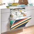 thumbnail image 2 of Yayeee Magnetic Dishwasher Cover for The Front Decoration Home Kitchen Machine Sticker Protector, Beige Stripes, 2 of 6
