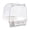 White, variant on Orange Hanging Bathing Pool For Parrots Cage Plastic Bird Bath With Spatter Guard