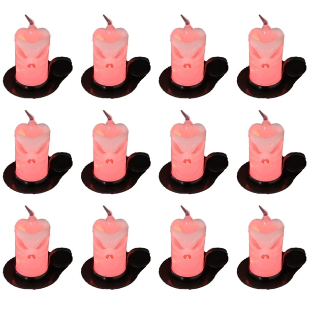 12 piezas de velas de taza de Halloween con luz Led velas sin llama de Halloween para fiesta de Halloween Zhivalor CPB-SSW723-2