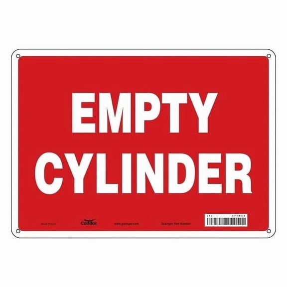 Condor Safety Sign,10 inx14 in,Aluminum 471M54