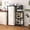 Americano, variant on HOMLUX 4-Tier Coffee Bar Bakers Rack with Mini Fridge Stand, Wood Kitchen Storage Shelf Microwave Stand, Easy Assembly, Americano