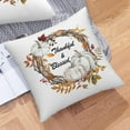 thumbnail image 6 of Fall Autumn Thanksgiving Pumpkin Throw Pillows Cover 18x18 Set of 2 Grey White Orange Flowers Leaves Harvest Pillow Covers Thankful Blessed Decorative Pillow Cases for Outdoor Bedroom Couch Sofa Decor, 6 of 6