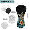 thumbnail image 6 of Yuyamidu Boho Sea Turtle Golf Club Covers Hibiscus Golf Headcovers Driver Headcover Hybrid Headcover Fairway Wood Head Covers PU Leather for Golf Clubs Women Golfer, 6 of 7
