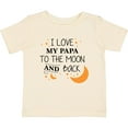 thumbnail image 3 of Inktastic I Love My Papa to the Moon and Back Boys or Girls Baby T-Shirt, 3 of 5