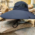 thumbnail image 4 of Sombrero Visera para el sol para hombre Sombrero de pescador Sombrero grande Protector solar UV Sombrero de pescador Sombrero para el sol de verano, 4 of 5