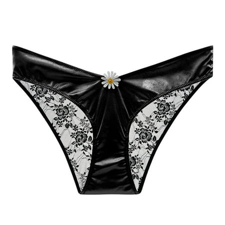 

Qcmgmg Low Rise Thong for Women T-Back Seamless Panties Sexy Underwear S