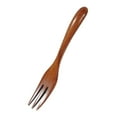 thumbnail image 5 of Wooden fork Kitchen Cooking Utensil Tools Tasting Cooking Carving Grilling Tableware Wood Meat fork for Desserts Salad Household Gifts 6/5/4/3/2/1PCS, 5 of 5