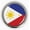 Semi-Flexible Aluminum Bezel, variant on Philippines Flag 3D Domed Car Emblem Badge Sticker – Metal Bezel