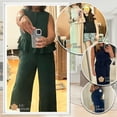 thumbnail image 7 of SHIBEVER Womens 2 Piece Outfits Sets Set Wide Leg Pants Tracksuits Round Neck Tank Tops Matching Sets for Womens Clothes Elastic Waist Wide Leg, 7 of 7