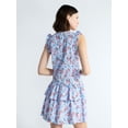 thumbnail image 3 of Free Assembly Women's Button Front Cotton Mini Dress with Flutter Sleeves, Sizes XS-XXL, 3 of 5