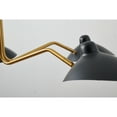 thumbnail image 4 of Living Design 5-Light Gold Iron Chandelier With Matte Black Iron Shades, 4 of 6