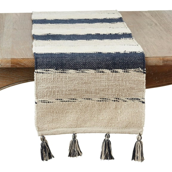 Tasseled Stripe Table Runner