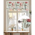 thumbnail image 7 of Valances for Windows Valance Rod Pocket Light Filtering Short Window Treatments Curtains for Kitchen Bathroom Living Room Bedroom, 1 Panel, 54 x 18 Inch, 7 of 7