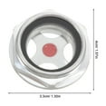 thumbnail image 2 of Shisuyan 5Set Air Compressor Parts Level Gauge Cylindrical Silver for Harsh Environments 4.00X3.30X2.50CM, 2 of 9