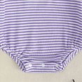 thumbnail image 6 of Staki Halloween Baby Clothes Newborn Boy Girl Waffle Knit Pumpkin Bubble Romper Sweatshirt Infant Fall Outfit 0-18M(Purple,3-6 Months), 6 of 6