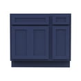 thumbnail image 6 of 36 in. W x 21 in. D x 32.5 in. H Bath Vanity Cabinet without Top in Blue, 6 of 9