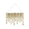 thumbnail image 2 of Wooden Calendar Board Diy Family Birthday Calendar Sign, 2 of 9