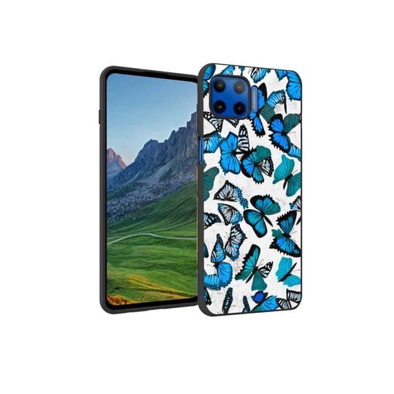Butterflies2 Phone Case, Degined for Moto G 5G Plus Case Men Women, Flexible Silicone Shockproof Case for Moto G 5G Plus