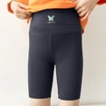 thumbnail image 2 of Zanarzt Toddler Gymnastics Outfit Girls' Spandex Shorts for Athletic Wear for Gym, Dance, Yoga, Volleyball Bike Riding Grey,4-5 Years, 2 of 8
