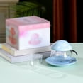 thumbnail image 3 of Boreal Craft Glass Shape Teacup Saucer Set Coffee Mug With Filter Cup for Women Mug, 3 of 7