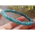 thumbnail image 2 of Icy Blue Water Green Natural A JADE Jadeite Rose Flower Bangle Bracelet 58 mm 693877 TN, 2 of 13